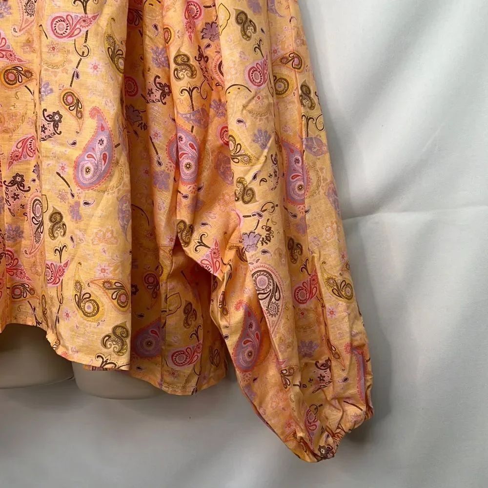 Charlie Holiday/Anthropologie Paisley Josie Blouse - NWT - size medium (size 6) - Picture 6 of 13